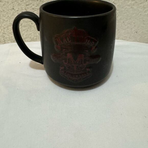 Mac Tools Made to Last Ceramic Coffee Cup Mug Black with 3D Red Logo - Picture 2 of 6